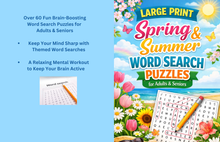 Load image into Gallery viewer, Spring & Summer Word Search Puzzle Book