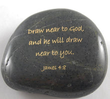 Load image into Gallery viewer, Scripture River Rocks - James 4:8
