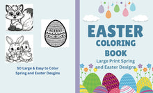Load image into Gallery viewer, Easter Coloring Book: Large Print Spring & Easter Designs