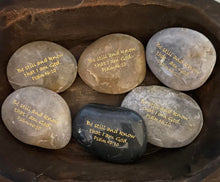 Load image into Gallery viewer, Scripture River Rocks - Be Still and Know That I am God (Psalm 46:10)
