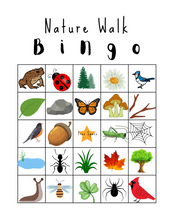 Load image into Gallery viewer, Nature Walk Bingo