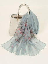 Load image into Gallery viewer, Green Floral Comfort Shawl