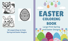 Load image into Gallery viewer, Easter Coloring Book:  Large Print Spring &amp; Easter Designs

