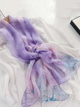 Load image into Gallery viewer, Lavender Chiffon Comfort Shawl
